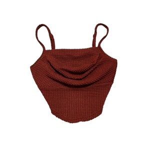 Women’s knit slouchy crop top